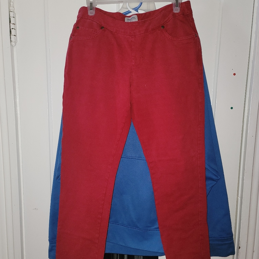 Pajama Jeans red stretch Skinny leg